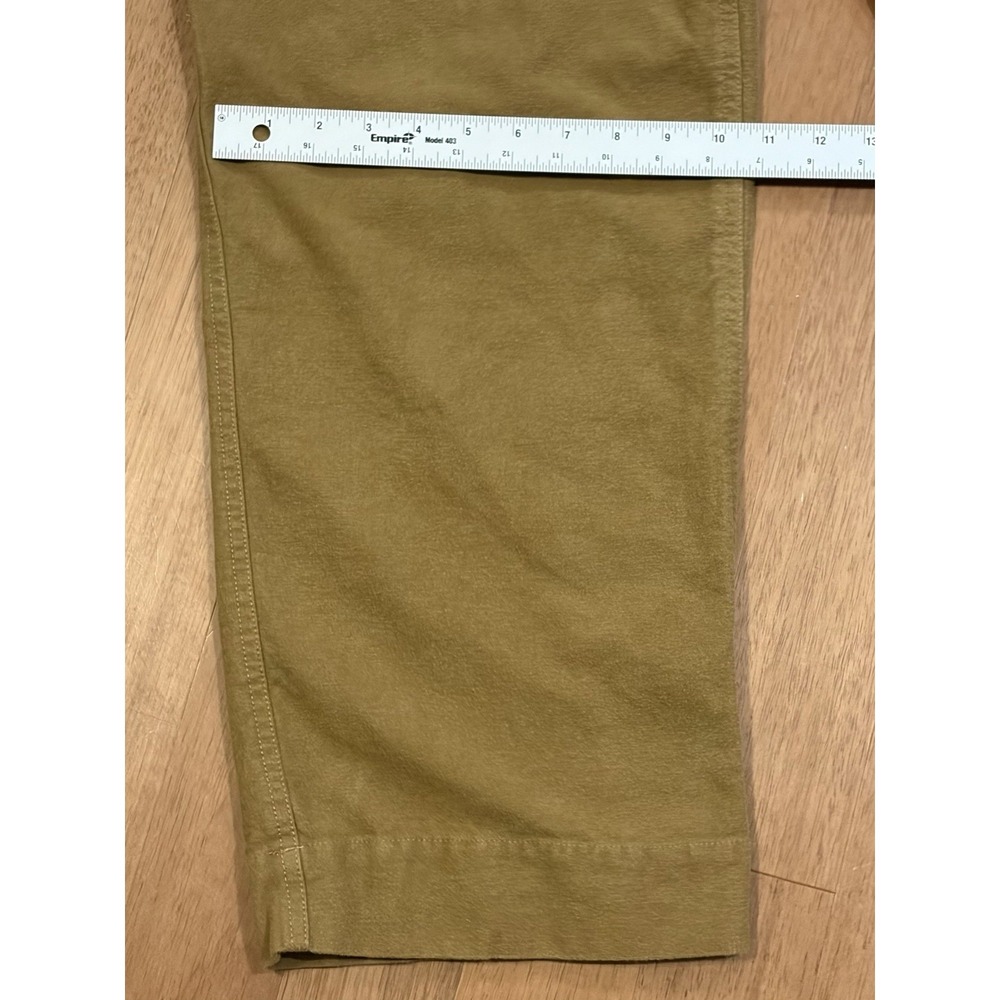 Vintage Gap Field Officer Pants 36x32 Tan Military Wide Leg Baggy Chamois Y2K - Picture 13 of 13